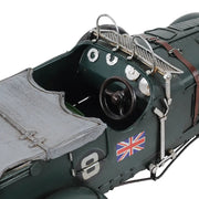 Old Modern Handicrafts 1930 Bentley Blower 4.5L LeMans Car Model – Handcrafted Iron Collectible, 13.5