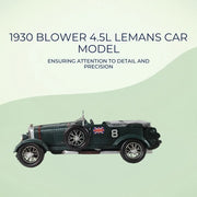Old Modern Handicrafts 1930 Bentley Blower 4.5L LeMans Car Model – Handcrafted Iron Collectible, 13.5