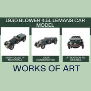 Old Modern Handicrafts 1930 Bentley Blower 4.5L LeMans Car Model – Handcrafted Iron Collectible, 13.5