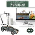 Vintage British Sports Car Model – 1930 Blower by Old Modern Handicrafts