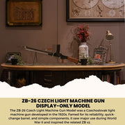 Old Modern Handicrafts ZB-26 Czech Light Machine Gun Display-Only Model – Handmade Iron Replica, 48