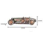 1924 Bugatti Type 35 Car – 4.25 Inch Height – Collector’s Silver/Bronze Model