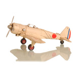 Ki-43 Oscar Fighter – 6" Japanese WWII Plane Model with Red and White Finish By Old Modern Handicrafts
