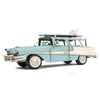 1957 Ford Country Squire Station Wagon Model – Blue Iron Replica with Surfboards – 5 Inch Height