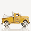 1926 Tow Truck Model – Handmade Iron Collectible – Yellow Vintage Décor