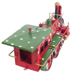 Vintage Christmas Train Model – Red Handmade Metal Holiday Decoration