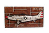 Old Modern Handicrafts AJ117 1943 Mustang P-51 Fighter 3D Model Painting Frame