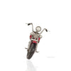 Handmade Iron Motorcycle Model – Red Vintage Harley Design – Display Collectible