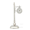 Brass and Aluminum Lamp Post Clock – One Sided – 16.25 Inch Vintage Design