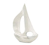 Aluminum Sailboat Decor – 12.25 Inch – Shiny Nickel Finish Accent Piece
