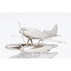 Decorative Aluminum Seaplane – Polished Finish – Aviation-Inspired Desk Accent