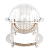 Aluminum Globe on Stand – Shiny Nickel Finish – For Office or Home Display