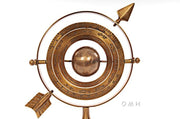 Decorative Armillary Model – Brass Globe with Rotating Interior – 8