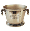 Aluminum Wine Cooler – Handcrafted Ice Bucket with Engraved Grand Cru Logo – 9.5 Inch Height