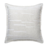 Romantic Alina Jacquard Pillow 22" x 22" White Polyester Textured Accent by Cloud9