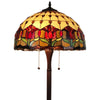Amora Tiffany Style Tulip Floor Lamp – 62 Inch Handcrafted Design