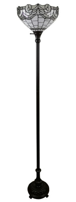 Vintage Tiffany Torchiere Floor Lamp – Amora Lighting White Shade