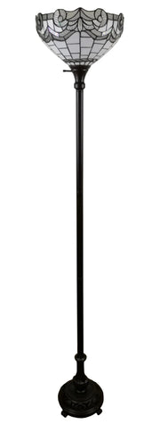 Vintage Tiffany Torchiere Floor Lamp – Amora Lighting White Shade