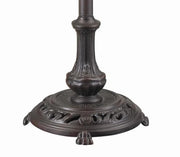 Amora Tiffany Floor Lamp – White & Bronze 72 Inch