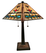 Amora Lighting Tiffany Style Multi Color Mission Table Lamp 22 Inches Tall