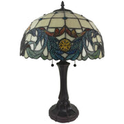 Amora Lighting Tiffany Style Multi-Colored Table Lamp