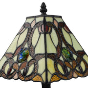 Amora Lighting Tiffany Style Geometric Mini Table Lamp