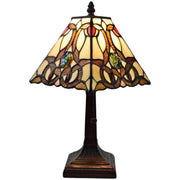 Amora Lighting Tiffany Style Geometric Mini Table Lamp