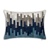 Amalfi Navy Hairon Hide Pillow 14x20"
