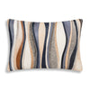 Modern Amalfi Hide Pillow Navy Hairon Hide Patchwork by Cloud9