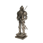 Old Modern Handicrafts Medieval Armor Suit – Handmade Iron Knight Figurine with Sword & Scabbard, 18” Tall