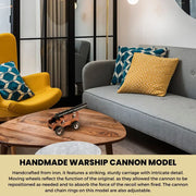 Maritime Cannon Model – Handmade Iron Craft 6 Inch