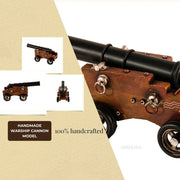Handmade Cannon Model – Antique Warship Design 6 Inch