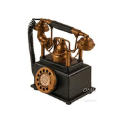 Vintage Telephone Coin Bank – Handmade Iron Display 8.5 Inch