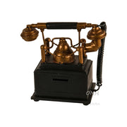 Vintage Telephone Bank – Handmade Iron Collectible 8.5 Inch