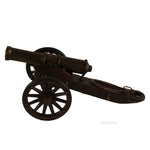 Handmade Civil War Cannon Model 6" – Iron Artillery Replica – Vintage Display By Old Modern Handicrafts