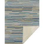 Reversible Throw Blanket – 50" x 70" Striped Horizontal Bars Pattern, Soft Touch Microfiber Polyester By One Pixie Street