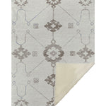 Throw Blanket – 50" x 70" Reversible, Transitional Open Field Pattern with Ornate Border, Microfiber Polyester By One Pixie Street