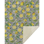 Kitchen Lemons Yellow 50" x 70" Ivory Polyester Plush Throw Blanket by One Pixie Street
