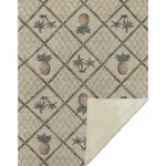 Kitchen Bamboo & Pineapples Palm 50" x 70" Beige Polyester Plush Throw Blanket by One Pixie Street