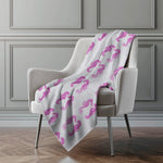 Coastal Seahorse Throw Blanket 50" x 70" Soft Touch Microfiber by One Pixie Street