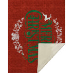 Christmas Wreath Decorative Throw Blanket 50"x70" Polyester by One Pixie Street