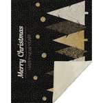 Holiday Gold Trees Throw Blanket 50"x70" Polyester Soft Touch by One Pixie Street