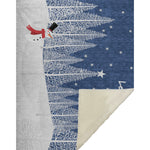 Holiday Snow Scene Throw Blanket 50"x70" Polyester Soft Touch by One Pixie Street