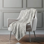 Throw Blanket Soft Touch Polyester With Square Pattern 50" Height x 70" For Sofa by One Pixie Street
