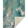 Blue Paint Pour Reversible Throw – 50" x 70"