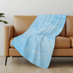Tonal Pastel Cozy Throw Blanket – 50x70" Soft Touch Fleece Accent for Bedroom or Living Room by One Pixie Street