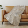 One Pixie Street  Beige 50" x 70" Sherpa Throw Blanket
