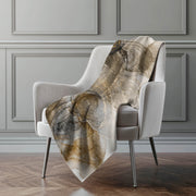 Soft Puddle Shapes Faux Shearling Throw Blanket 50