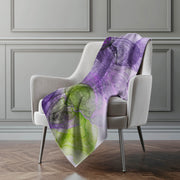 Soft Puddle Shapes Faux Shearling Throw Blanket 50