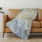 50" x 70" Watercolor High Pile Fleece Throw Blanket – Soft Touch Plush Polyester, Oversized Cozy Accent by One Pixie Street